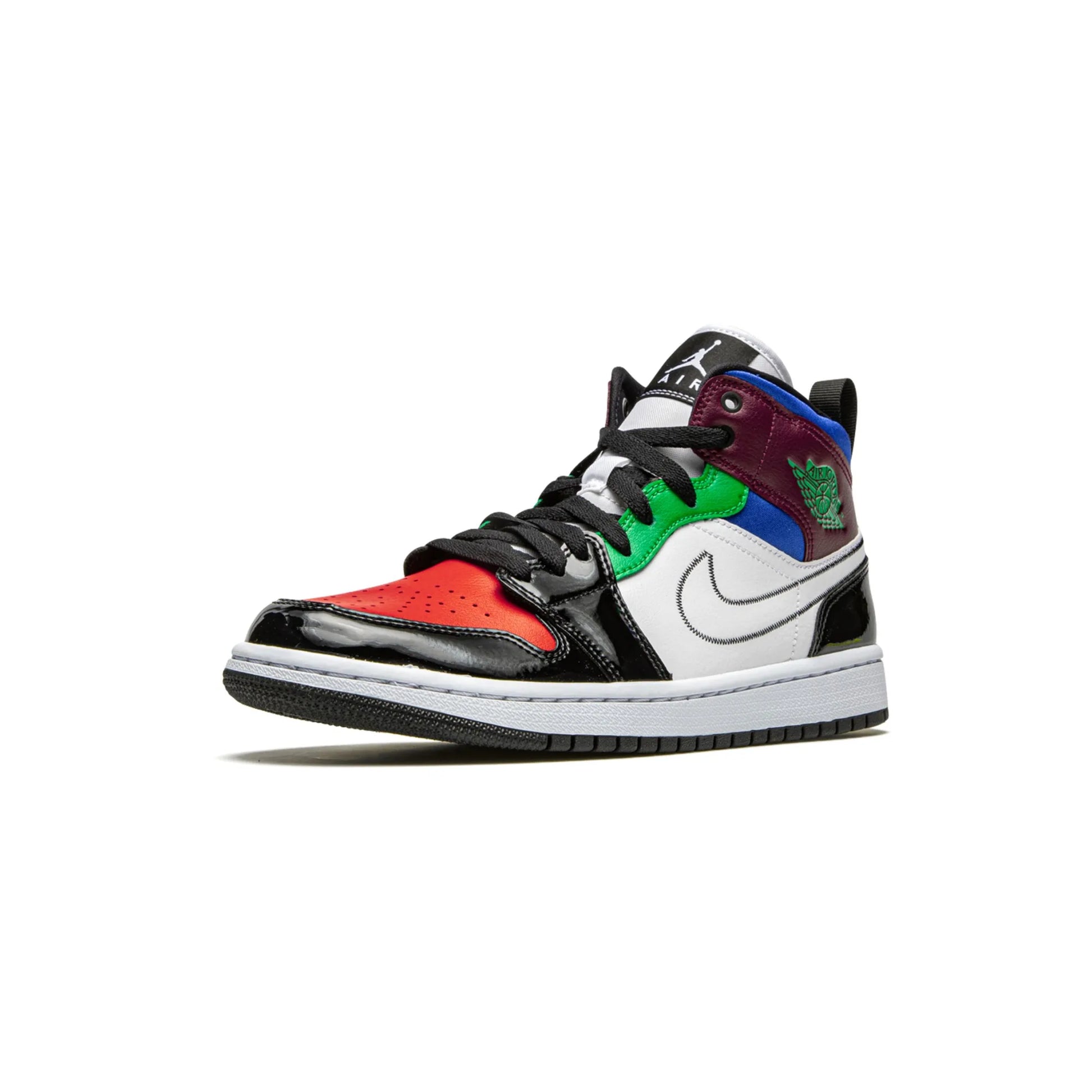 Jordan 1 Mid SE Black White Multi-Color (Women's)