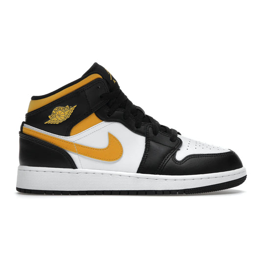 Jordan 1 Mid White Pollen Black (GS)