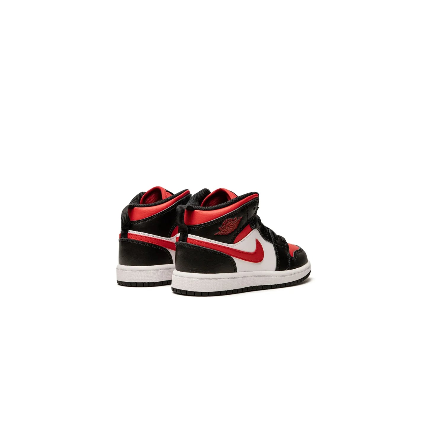 Jordan 1 Mid Black Fire Red (PS)