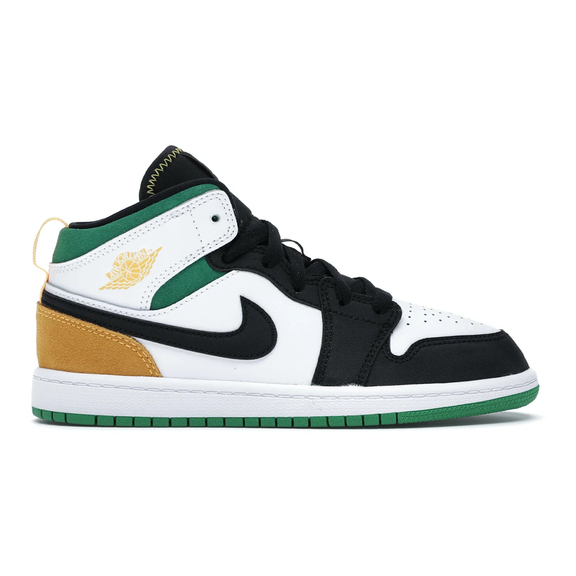 Jordan 1 Mid SE White Laser Orange Lucky Green (PS)