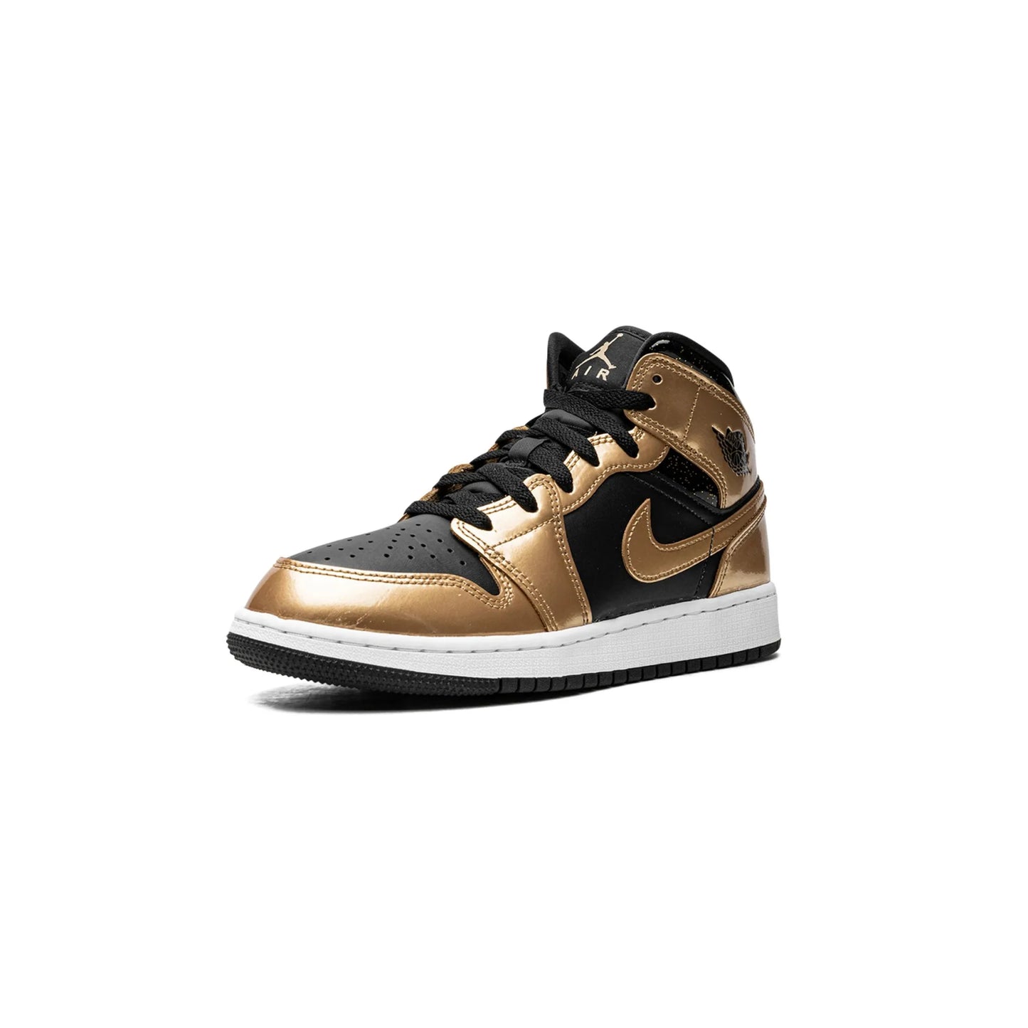 Jordan 1 Mid SE Metallic Gold Black (GS)