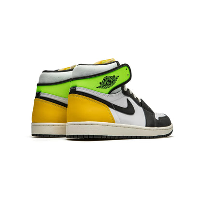 Jordan 1 Retro High White Black Volt University Gold