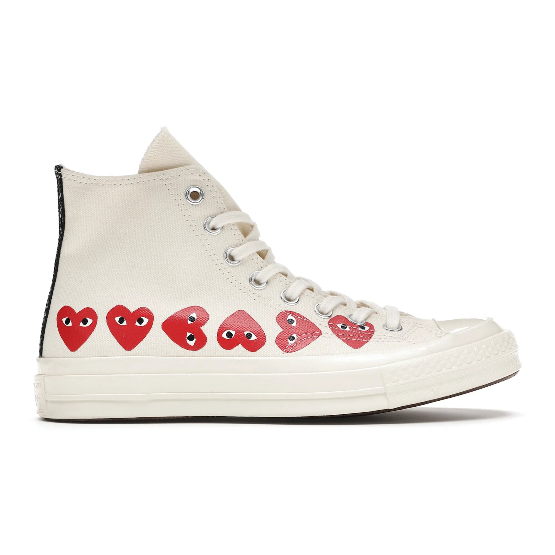 Converse Chuck Taylor All Star 70 Hi Comme des Garcons PLAY Multi-Heart White