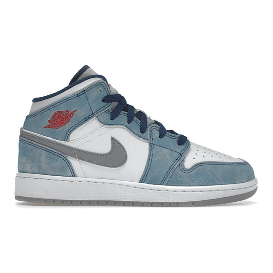 Jordan 1 Mid SE French Blue Light Steel (GS)