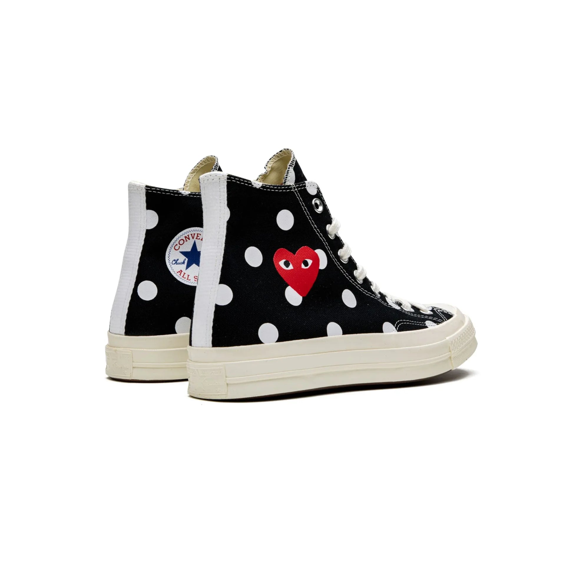 Converse Chuck Taylor All Star 70 Hi Comme des Garcons PLAY  Polka Dot Black