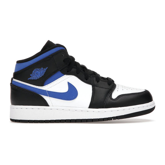 Jordan 1 Mid White Black Racer Blue (GS)