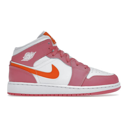 Jordan 1 Mid Pinksicle Safety Orange (GS)