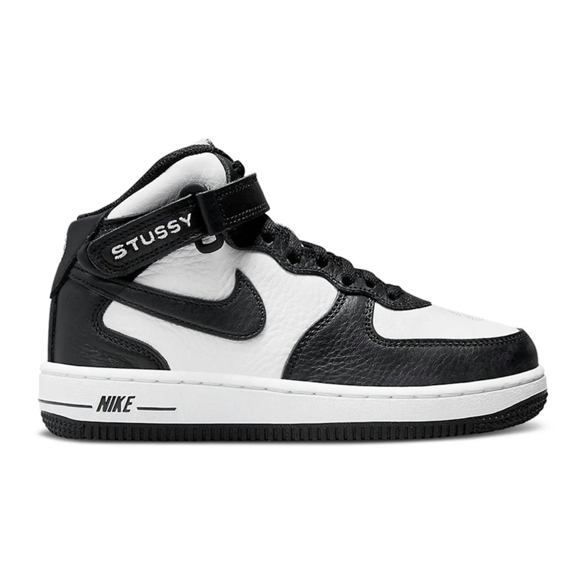 Nike Air Force 1 Mid Stussy Light Bone Black (PS)