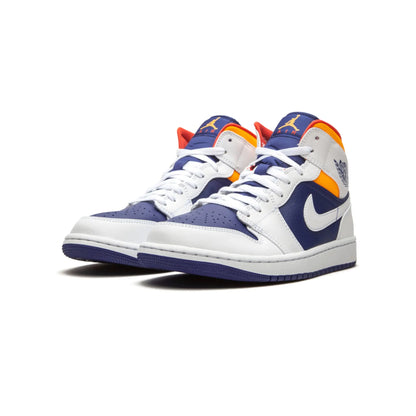 Jordan 1 Mid Royal Blue Laser Orange