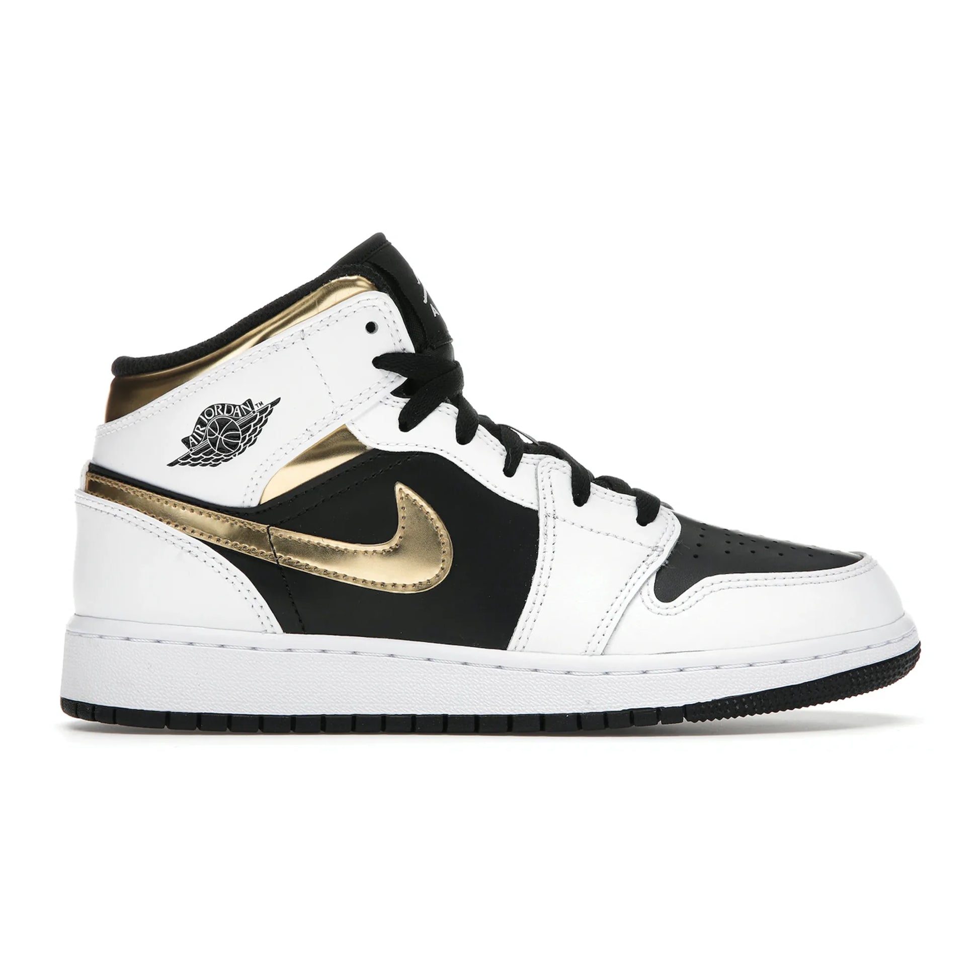 Jordan 1 Mid White Gold Black (GS)