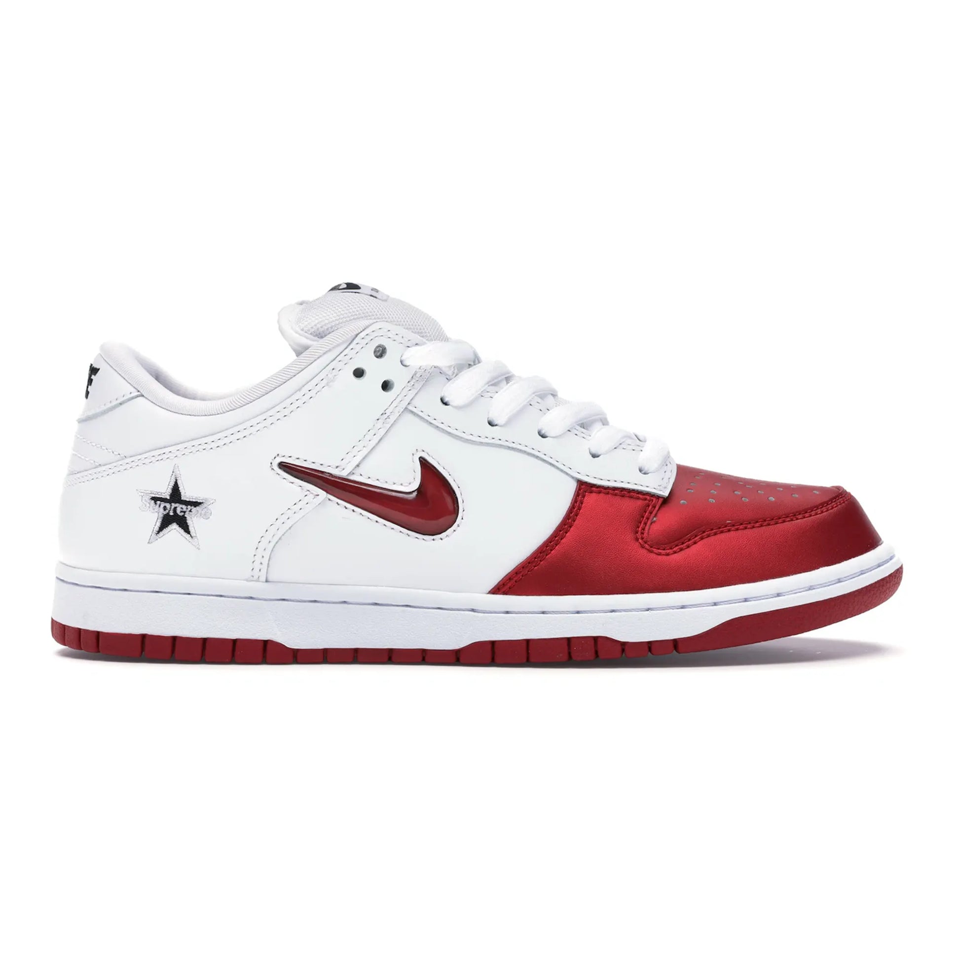 Nike SB Dunk Low Supreme Jewel Swoosh Red