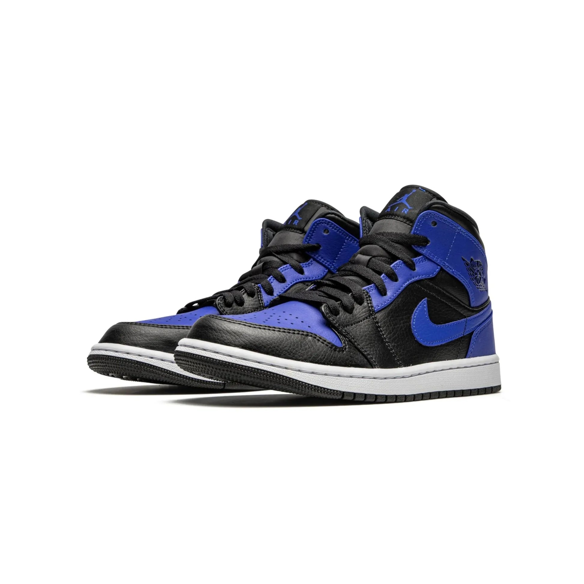 Jordan 1 Mid Hyper Royal Tumbled Leather