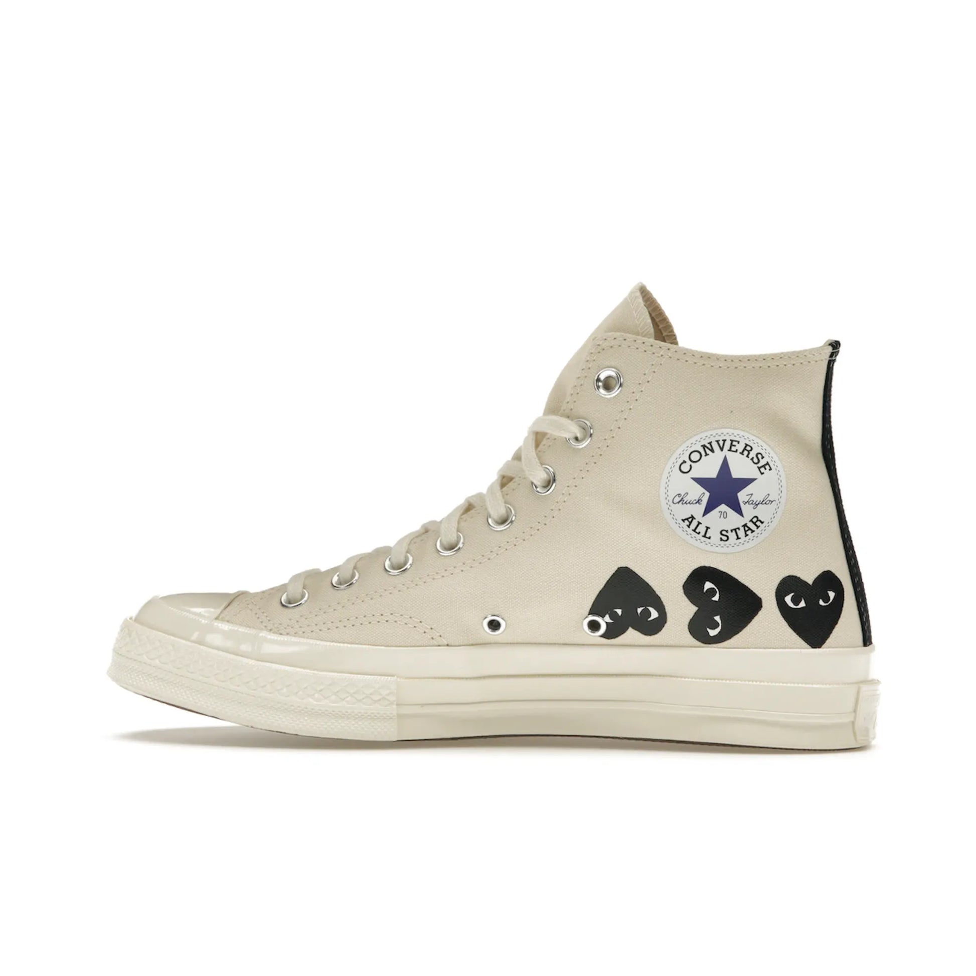 Converse Chuck Taylor All Star 70 Hi Comme des Garcons PLAY Multi-Heart Milk