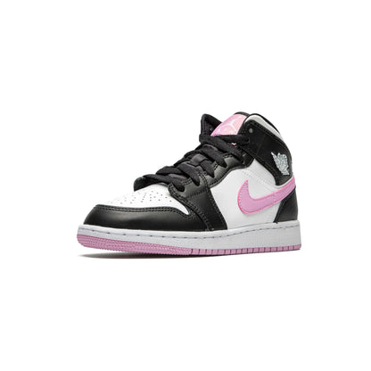 Jordan 1 Mid White Black Light Arctic Pink (GS)