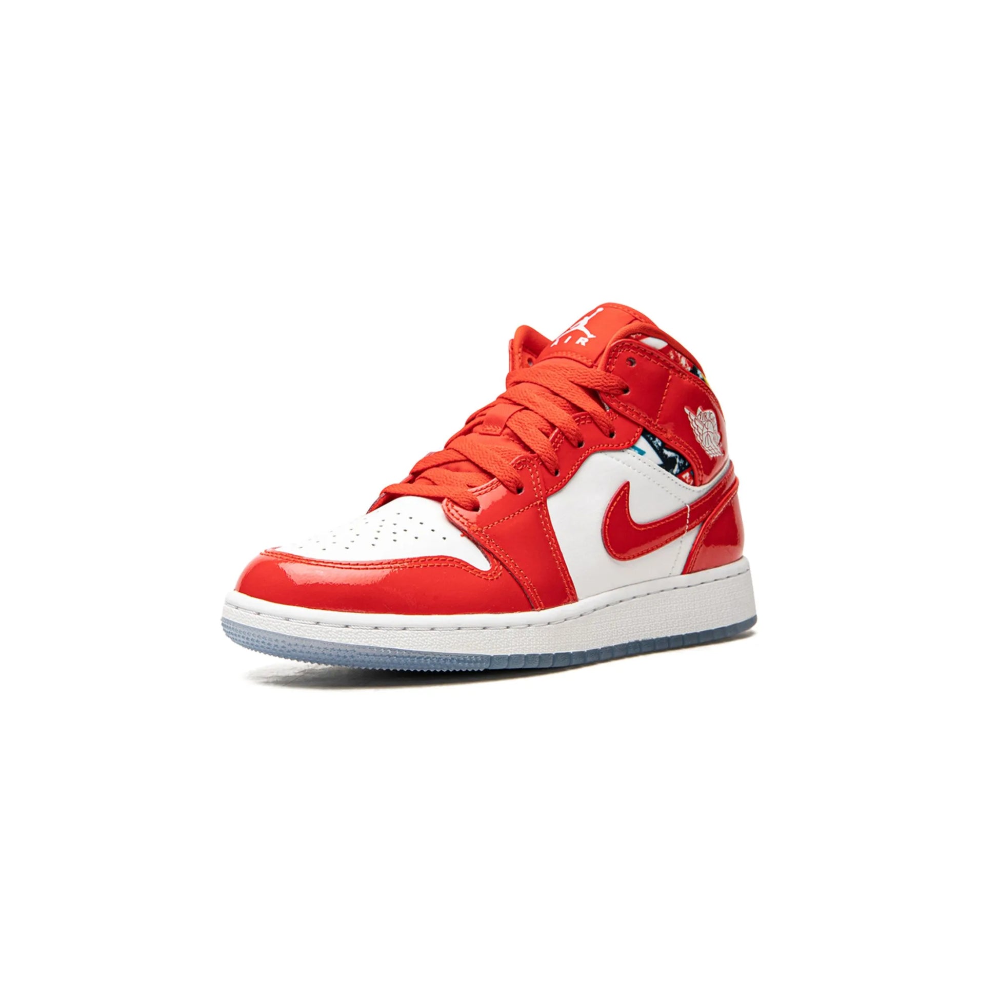 Jordan 1 Mid Barcelona Sweater Red Patent (GS)