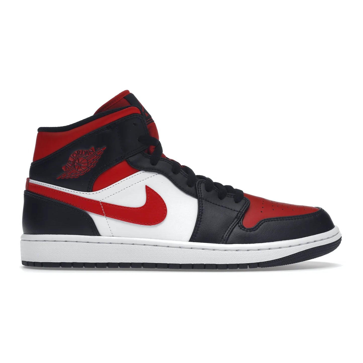 Jordan 1 Mid White Black Red (2022)