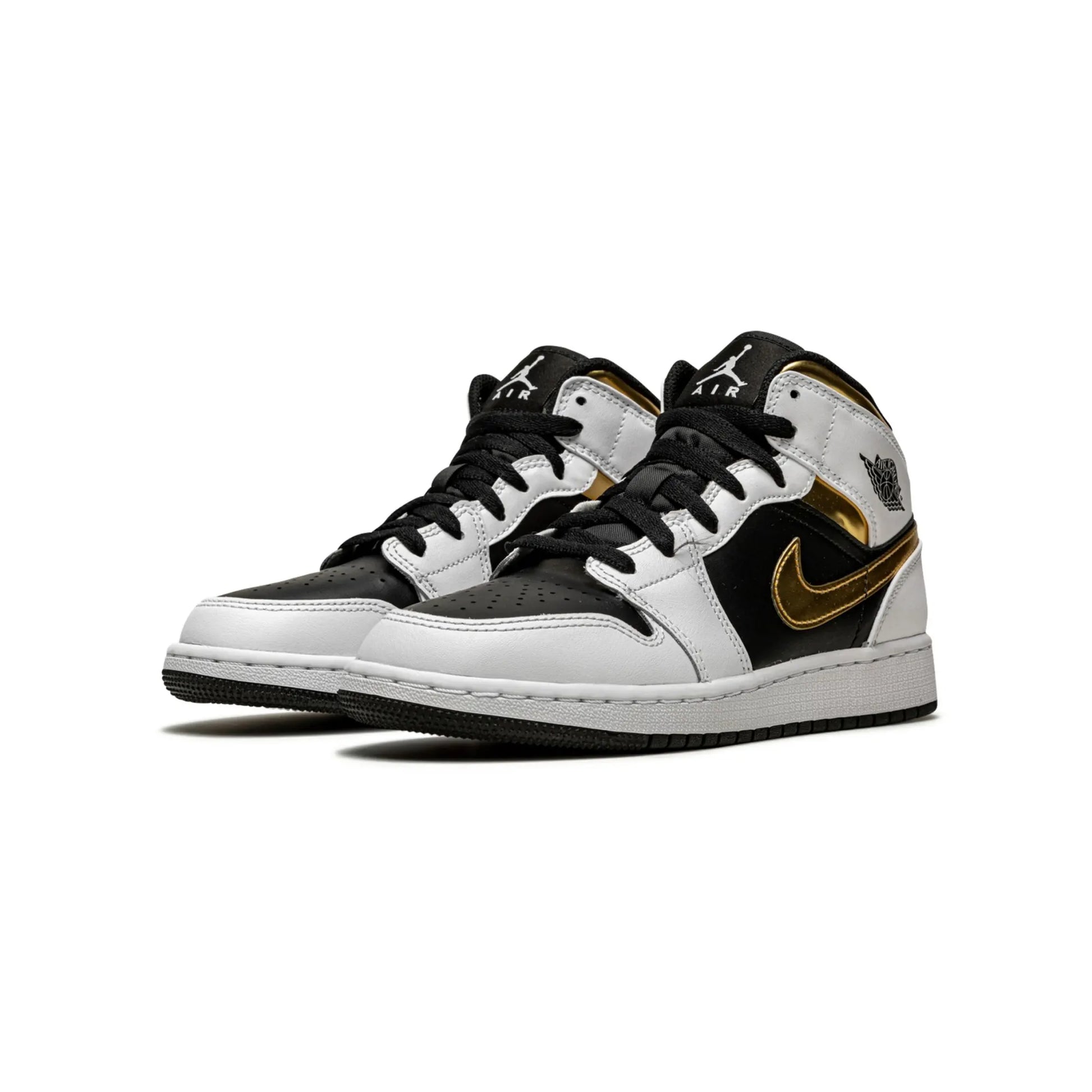 Jordan 1 Mid White Gold Black (GS)