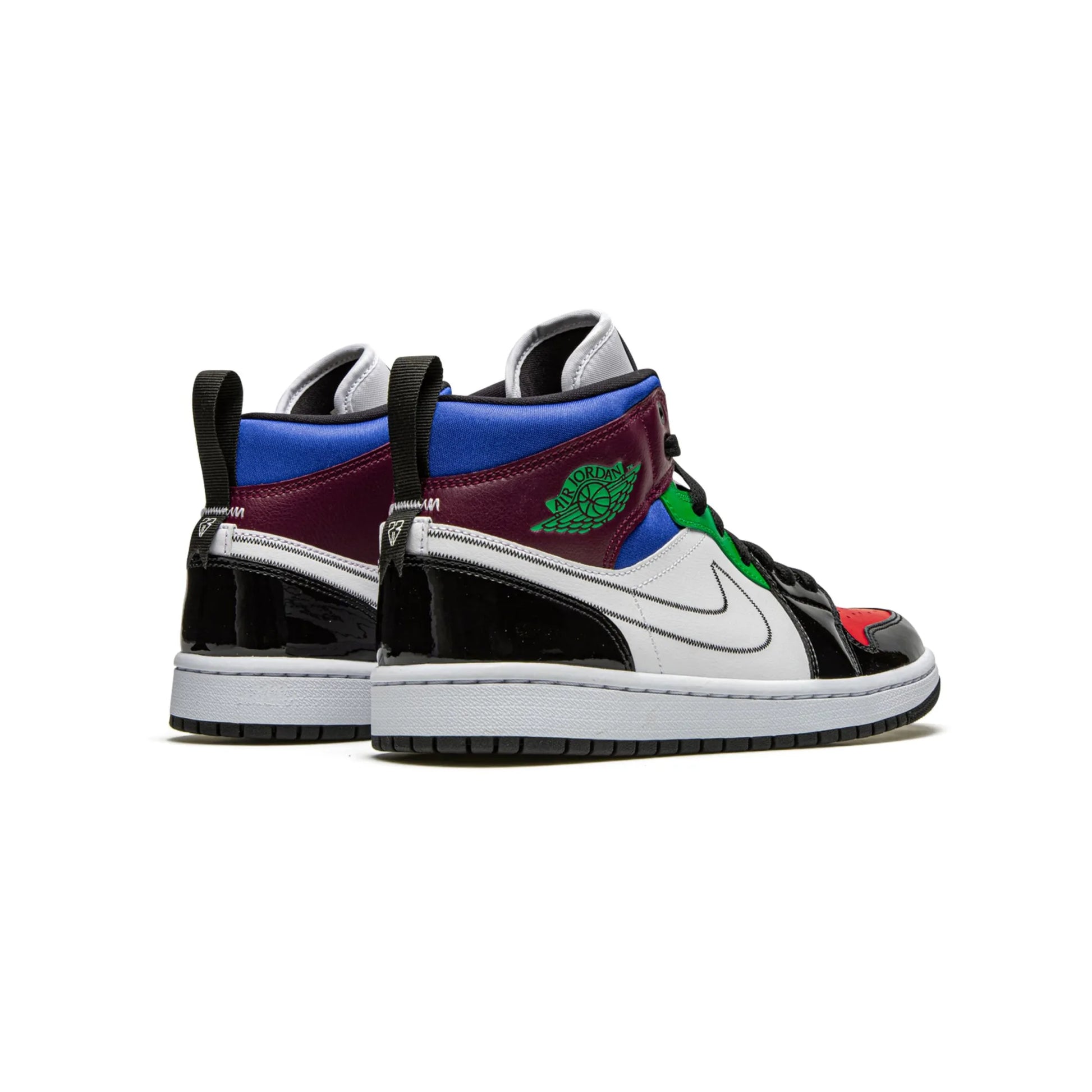 Jordan 1 Mid SE Black White Multi-Color (Women's)