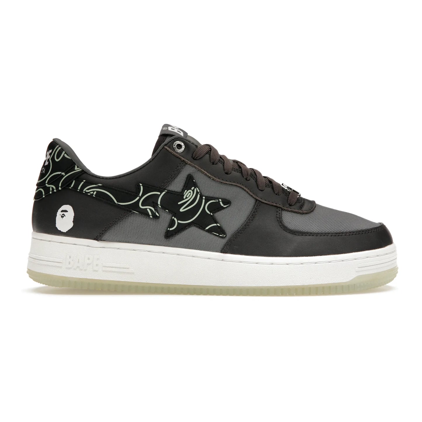 A Bathing Ape Bape Sta Text Code Camo Charcoal