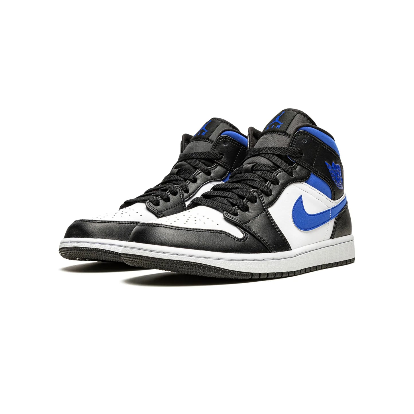 Jordan 1 Mid White Black Racer Blue