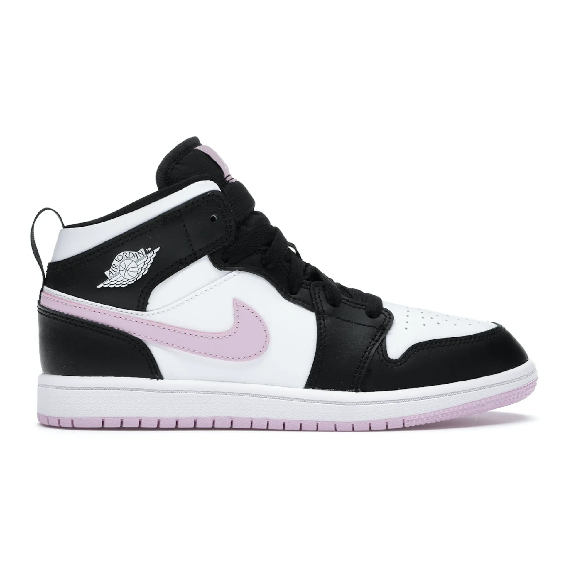 Jordan 1 Mid White Black Light Arctic Pink (PS)