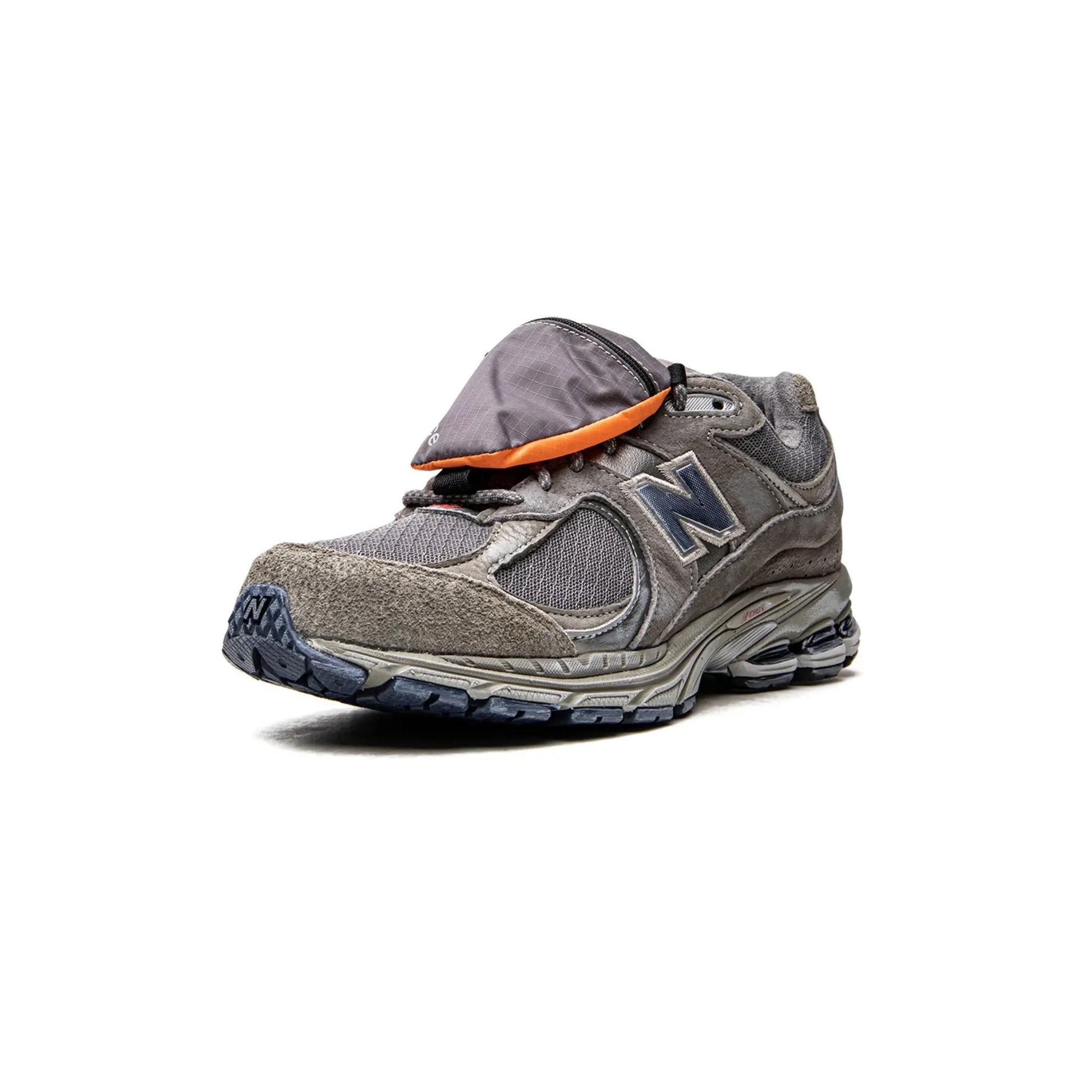 New Balance 2002R Grey Brown Pouch