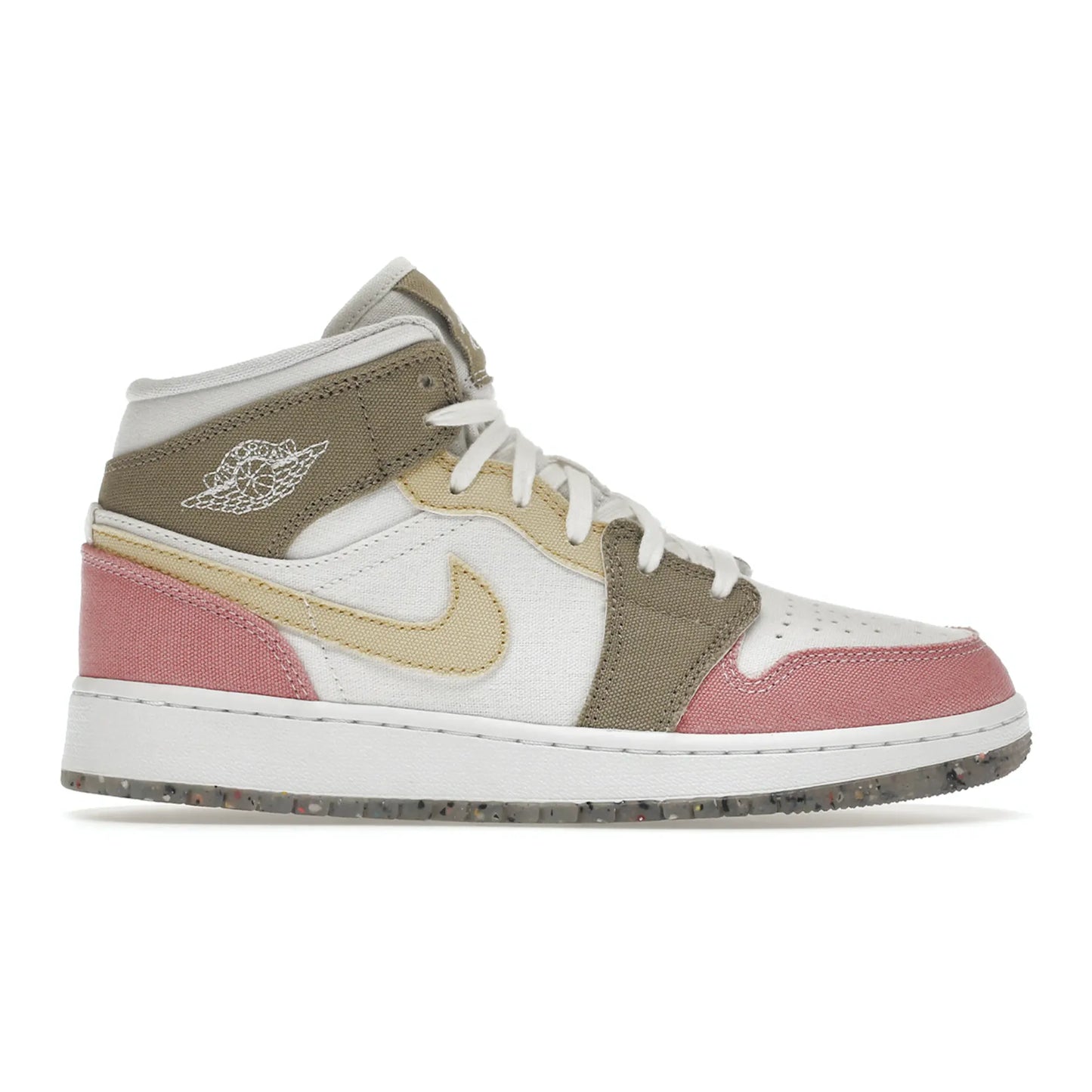 Jordan 1 Mid SE Pastel Vivid Green Grind (GS)