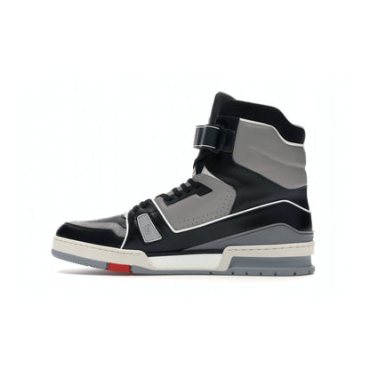 Louis Vuitton LV Trainer Sneaker Boot High Black Grey