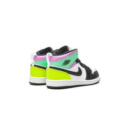 Jordan 1 Mid Pastel Black Toe (PS)