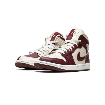 Jordan 1 Mid SE Split Beach Cherrywood Red (Women's)