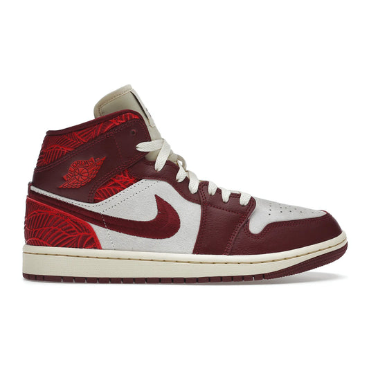 Jordan 1 Mid SE Tiki Leaf Team Red (Women's)