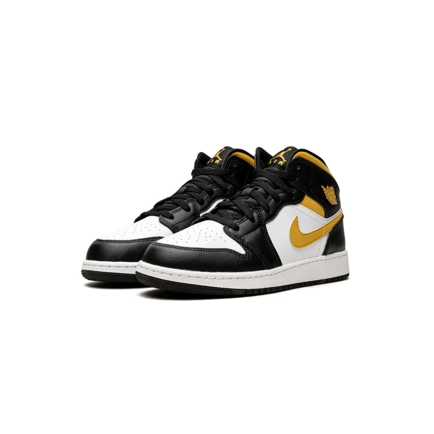 Jordan 1 Mid White Pollen Black (GS)