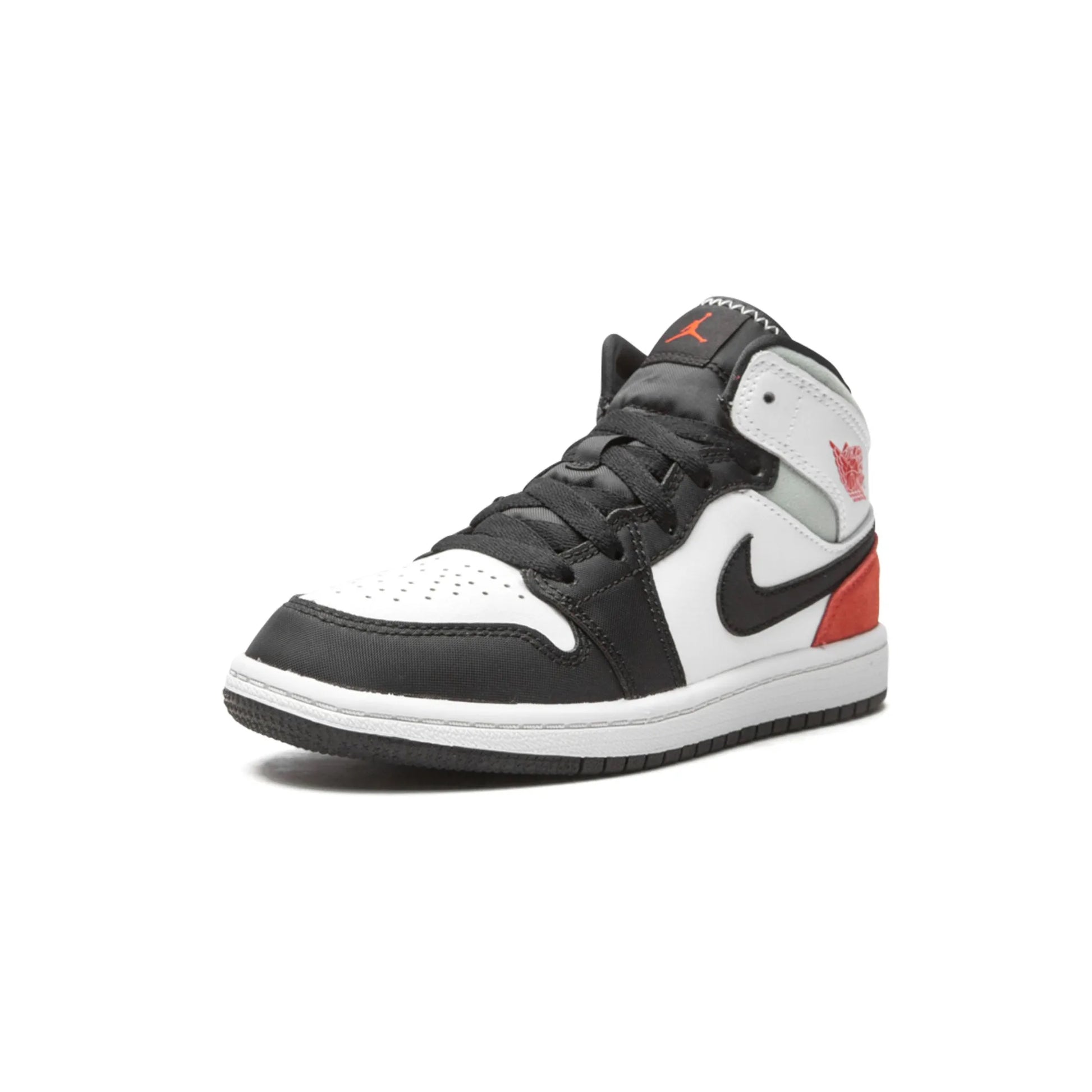 Jordan 1 Mid SE White Black Red Spruce (PS)