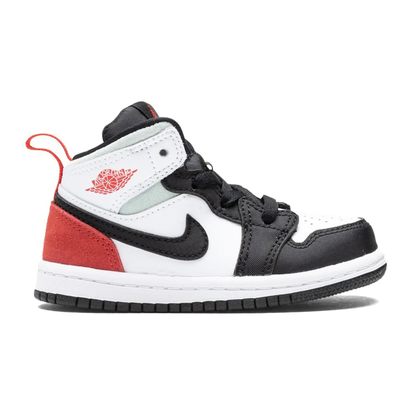 Jordan 1 Mid SE White Black Red Spruce (TD)