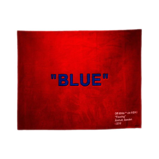 Virgil Abloh x IKEA "BLUE" Rug 250x200 CM Red/Blue