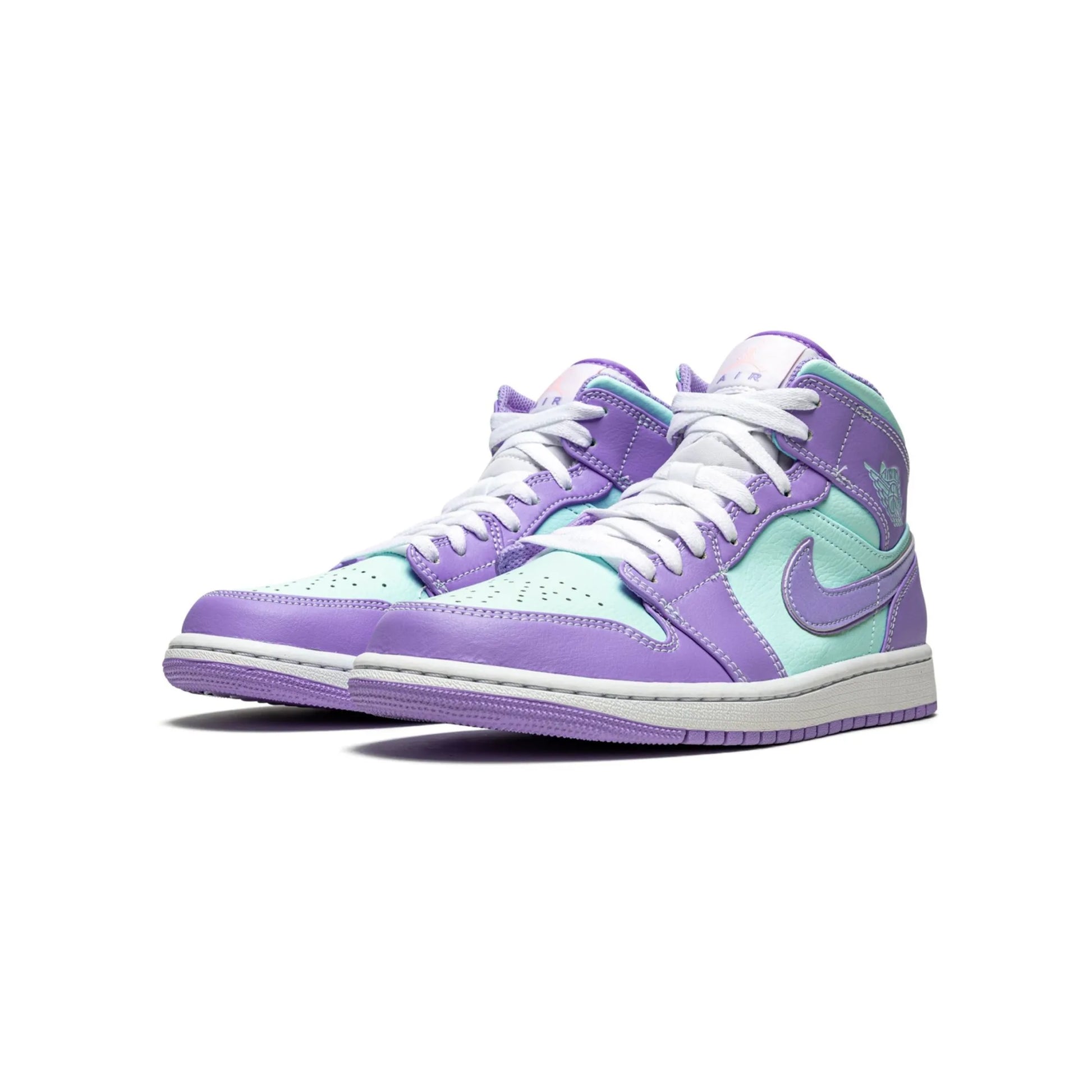 Jordan 1 Mid Purple Aqua