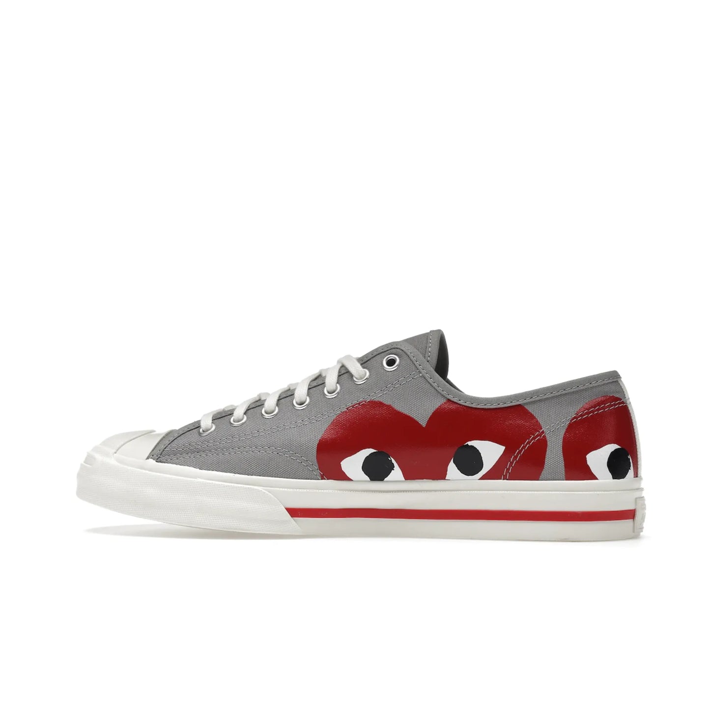 Converse Jack Purcell Comme des Garcons PLAY Grey Red