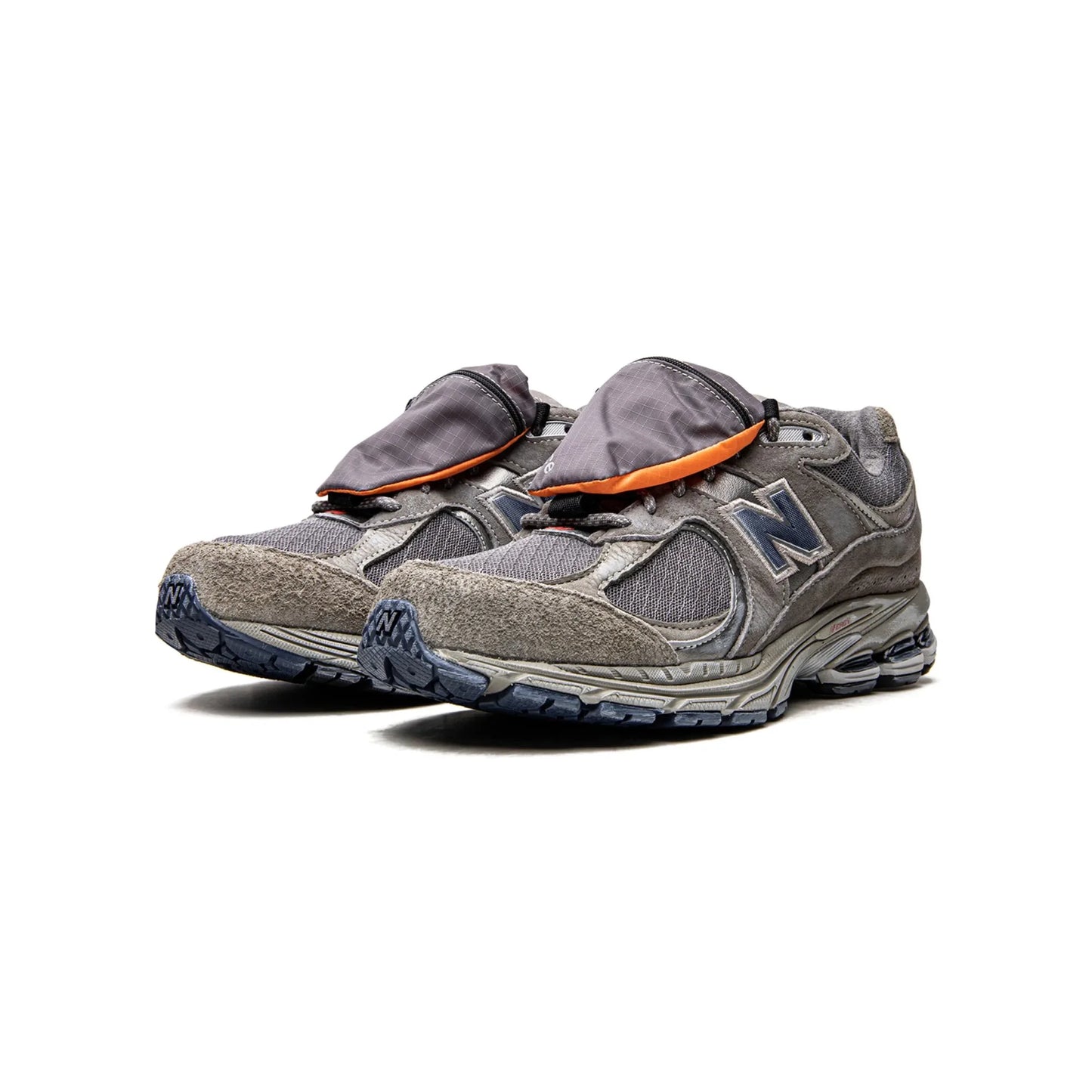 New Balance 2002R Grey Brown Pouch