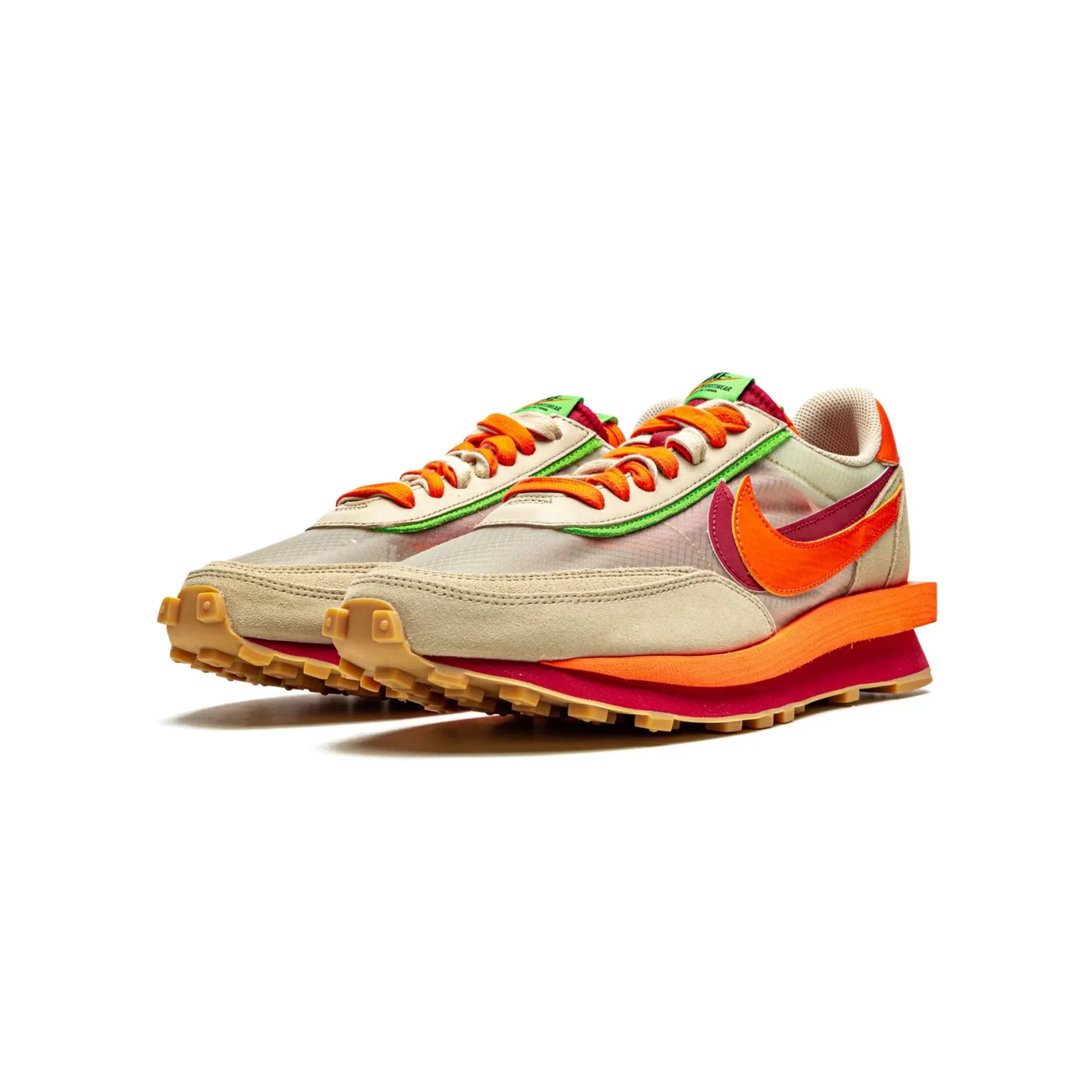 Nike LD Waffle sacai CLOT Kiss of Death Net Orange Blaze