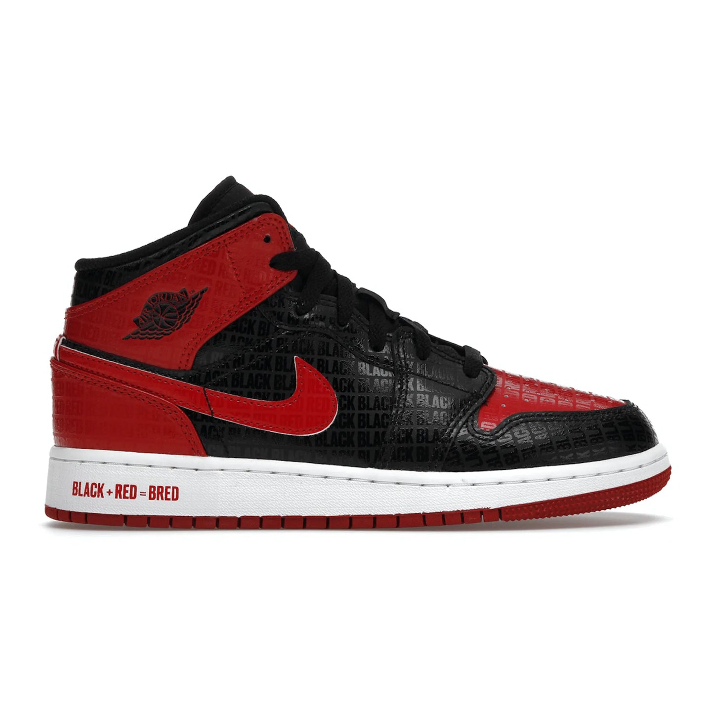 Jordan 1 Mid Bred Text (GS)