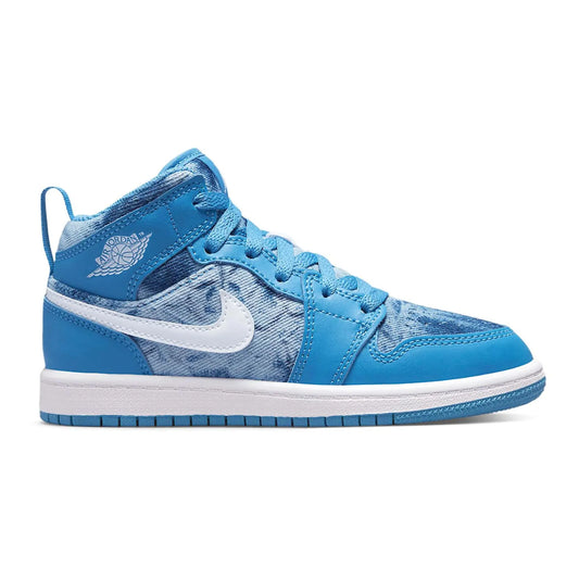 Jordan 1 Mid Washed Denim (PS)