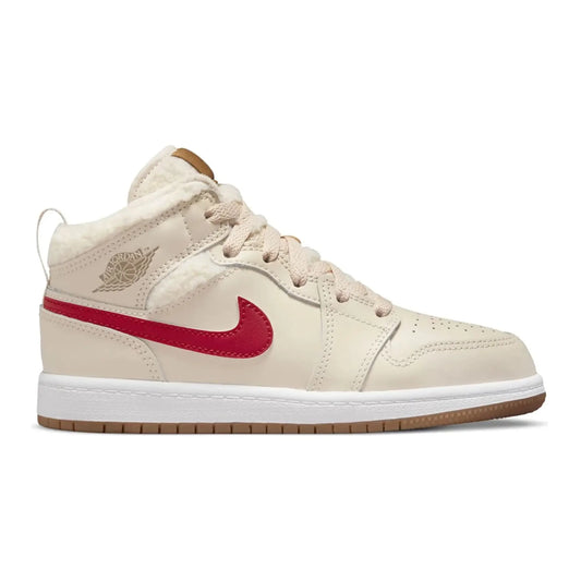 Jordan 1 Mid Utility Fleece Pearl White (PS)