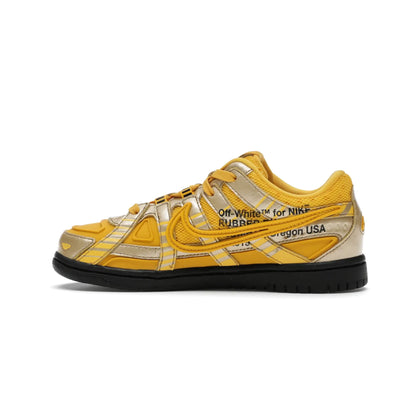 Nike Air Rubber Dunk Off-White University Gold (PS)