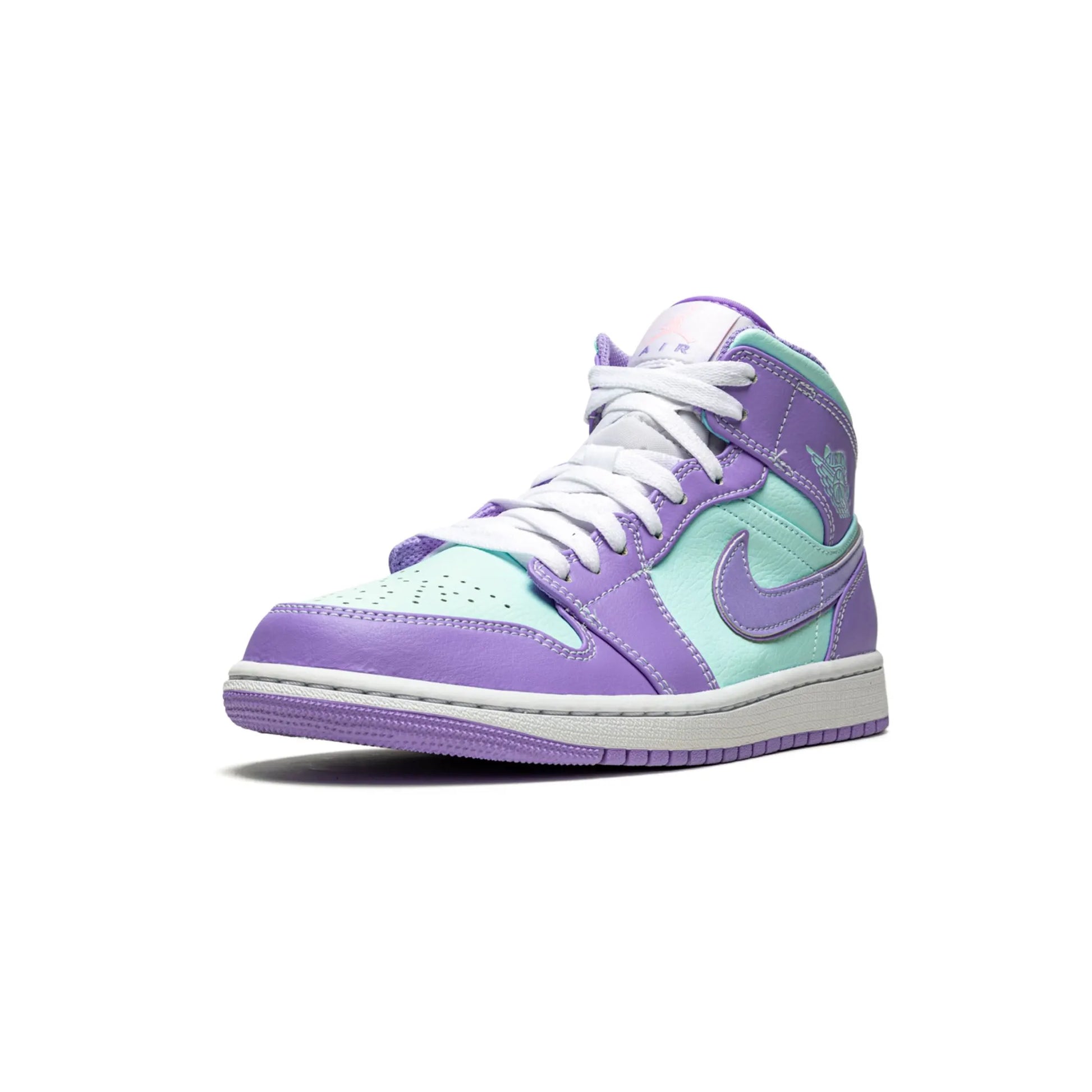 Jordan 1 Mid Purple Aqua