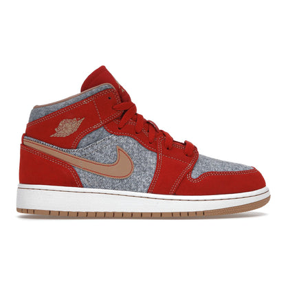 Jordan 1 Mid Denim Red (GS)