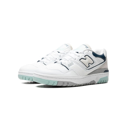 New Balance 550 White Winter Fog Navy