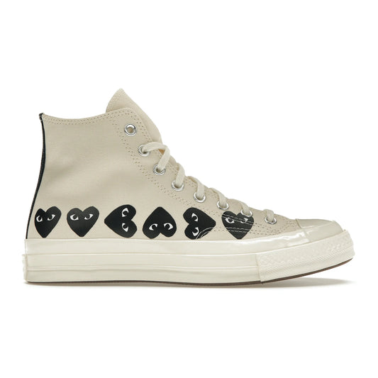 Converse Chuck Taylor All Star 70 Hi Comme des Garcons PLAY Multi-Heart Milk