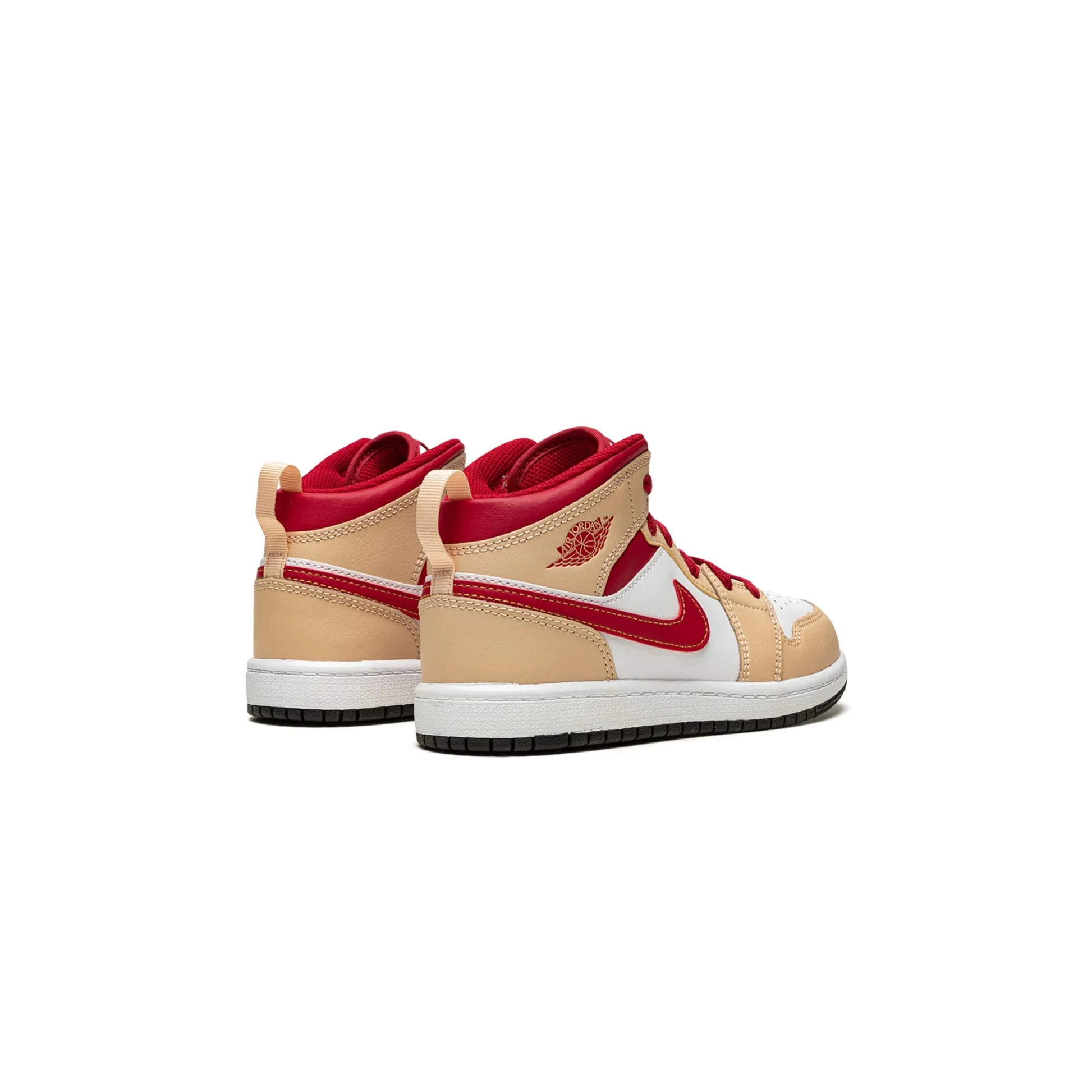 Jordan 1 Mid Light Curry Cardinal (PS)