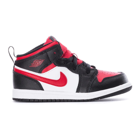 Jordan 1 Mid Black Fire Red (TD)