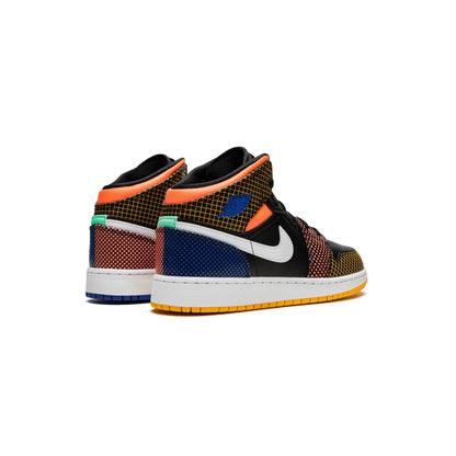 Jordan 1 Mid MMD Multi-Color Grid (GS)